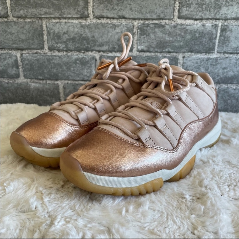 Air Jordan Women's 11 Retro Rose Gold Low 8